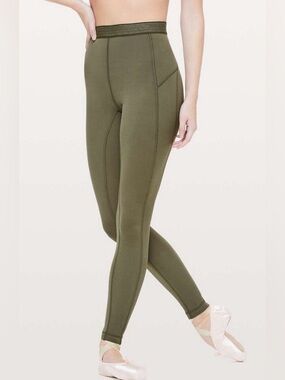 lululemon athletica Olive Green High-Rise Leggings